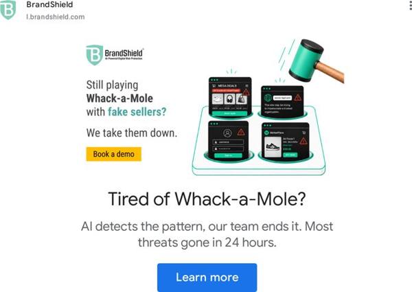 BrandShield Google ad: 