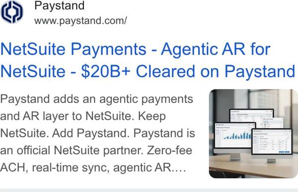 Paystand Google ad: 