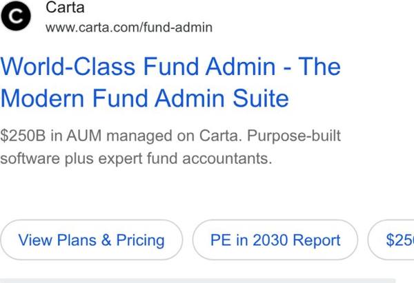 Carta Google ad: 