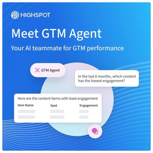 Highspot LinkedIn ad: Thousands of GTM signals. One AI teammate.