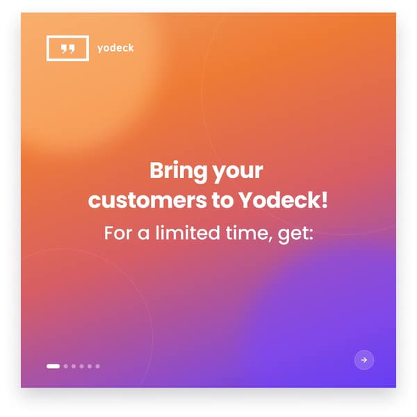 Yodeck LinkedIn ad: There’s never been a better time to switch your customers to Yodeck.