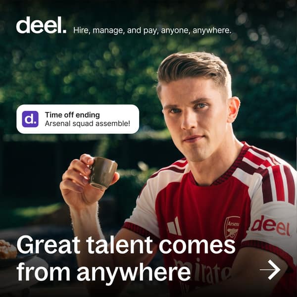 Deel LinkedIn ad: Great teams don't come from one place, they come from all over.