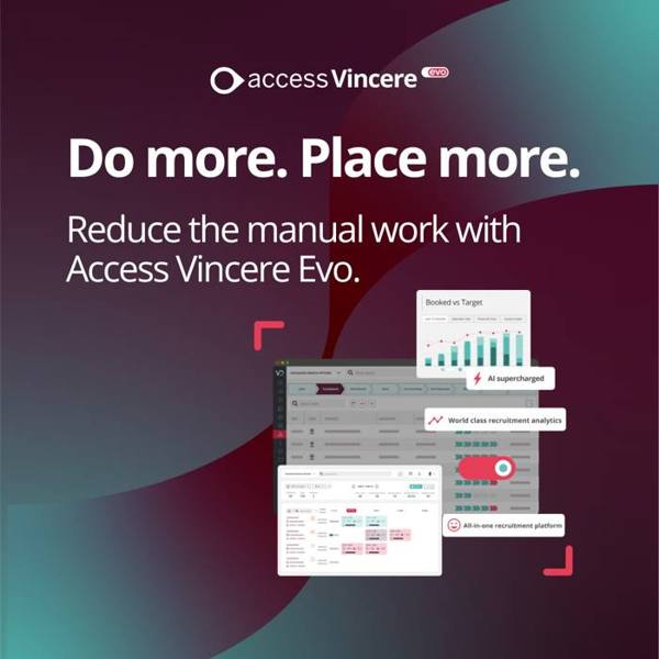 Vincere LinkedIn ad: Access Vincere Evo is your AI-powered growth engine.