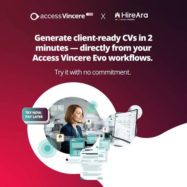 Vincere LinkedIn ad: Your consultants didn’t join recruitment to fight Word templates.