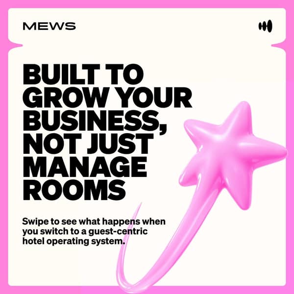 Mews LinkedIn ad: