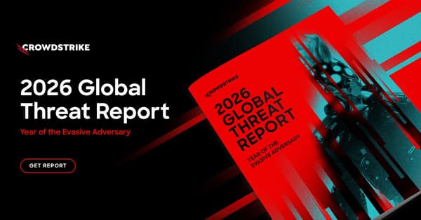 CrowdStrike LinkedIn ad: 2026 Global Threat Report / Year of the Evasive Adversary / Get Report