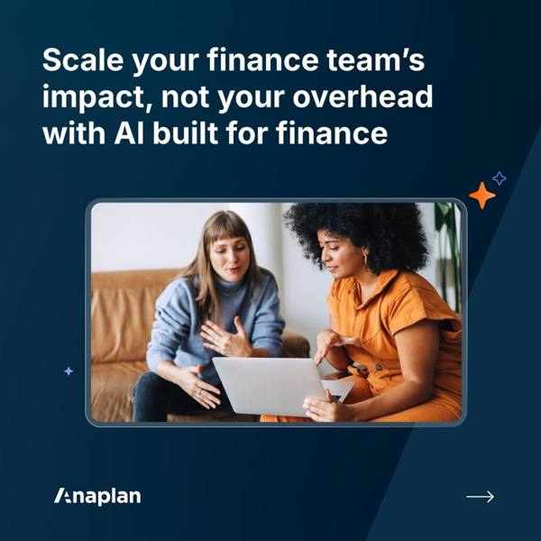 Anaplan LinkedIn ad: You can’t lead when your team’s falling behind.