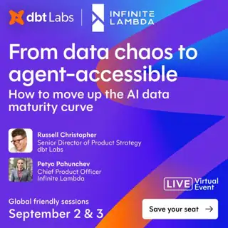 dbt Labs Meta ad: Three answers, one simple question Description: Find your AI data maturity stage