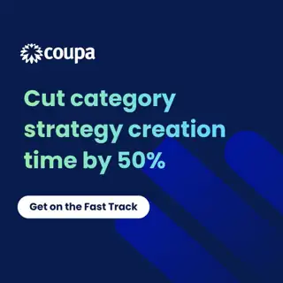 Coupa Meta ad: AI-Native Guidance & Speed