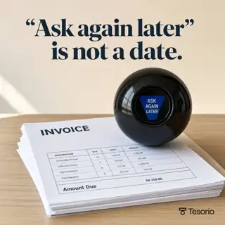 Tesorio Meta ad: Put a date on every promise