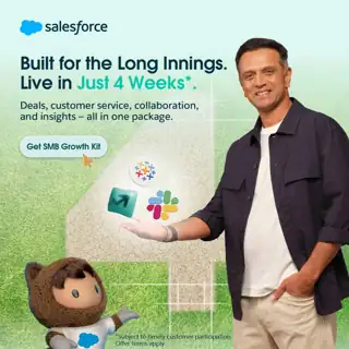 Salesforce Meta ad: Outgrow Your Spreadsheets. Not Your Ambition.