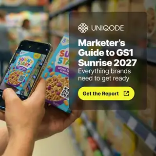 Uniqode Meta ad: GS1 Sunrise 2027, made simple
