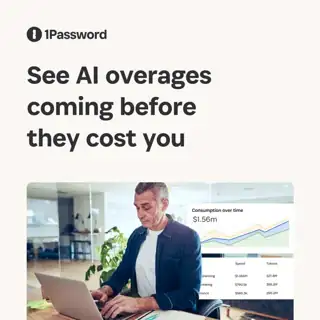 1Password Meta ad: Get a heads up before you get a surprise AI invoice
