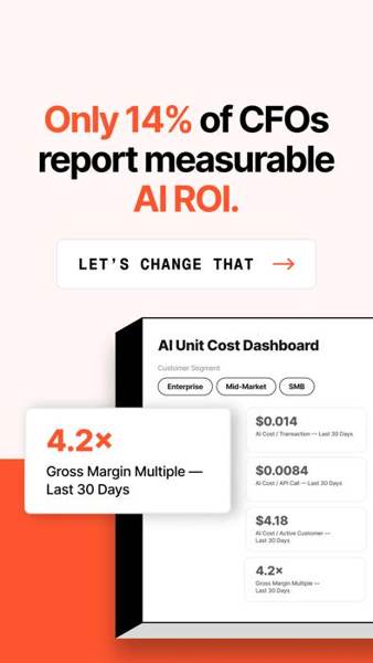 CloudZero Meta ad: The AI ROI Company
