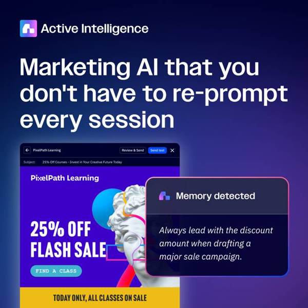 ActiveCampaign Meta ad: Build your first AI campaign with Active Intelligence