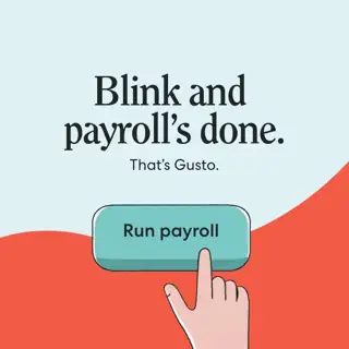 Gusto Meta ad: Fast, accurate payroll.