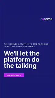 dotCMS Meta ad: Headless, multi-site CMS powering compliance-led industries.