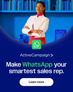 ActiveCampaign Meta ad: Automate your WhatsApp customer service