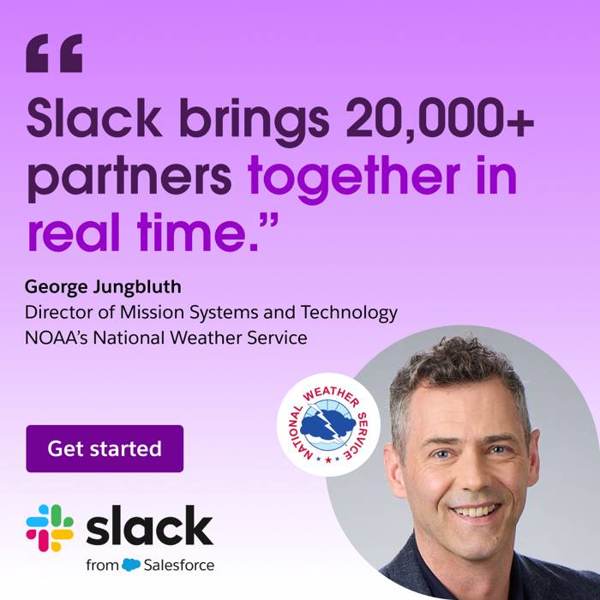 Slack Meta ad: Slack is where the NWS stays connected