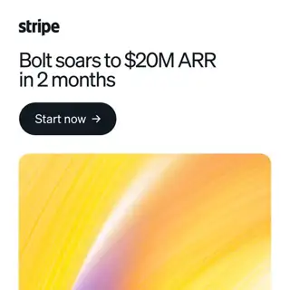Stripe Meta ad: Grow faster with Stripe