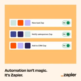 Zapier Meta ad: Grow your charts up and to the right with Zapier.