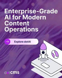dotCMS Meta ad: dotAI: Enterprise-Ready AI for Modern Content
