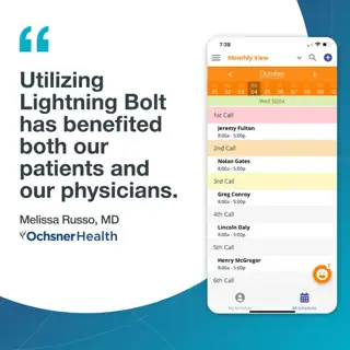 PerfectServe Meta ad: See why hospitals choose PerfectServe's Lightning Bolt Scheduling