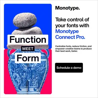Monotype Meta ad: Typography that works as beautifully as it looks.