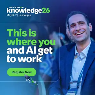 ServiceNow Meta ad: Save your spot now to join us at Knowledge: May 5–7 in Las Vegas.