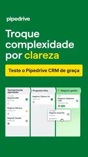 Pipedrive Meta ad: Menos tarefas. Mais negócios.