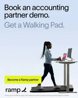 Ramp Meta ad: Free Walking Pad for Accounting Partners