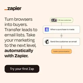 Zapier Meta ad: Build a Zap