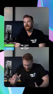HeyGen Meta ad: Consistency is the name of the game. The second you stop creating, you lose all momentum. The chair was empty. The AI clone kept posting. With HeyGen, the content doesn't stop when you do.