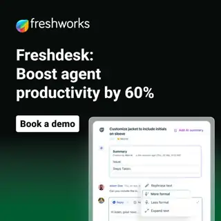 Freshworks Meta ad: 60% boost in agent productivity with AI Copilot
