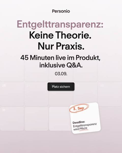 Personio Meta ad: Entgelttransparenz in der Praxis