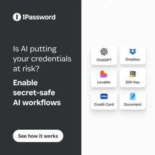 1Password Meta ad: Flexible (several images)