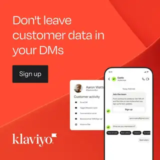 Klaviyo Meta ad: Turn likes into leads