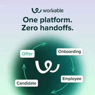 Workable Meta ad: Hiring meets HR.