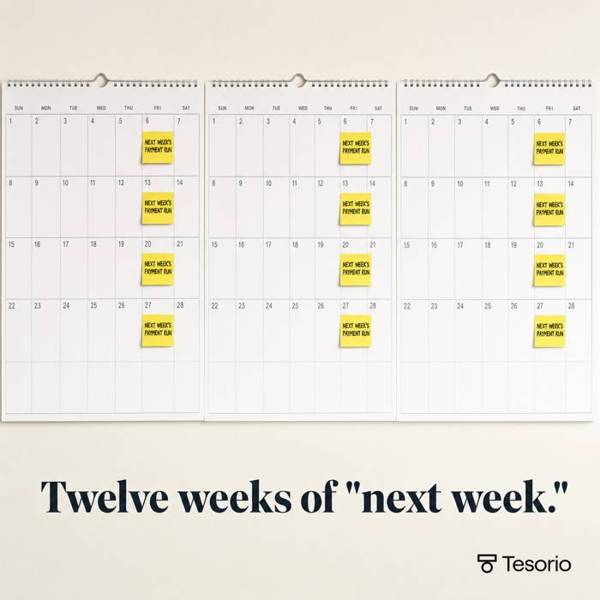 Tesorio Meta ad: Get a real date on every invoice