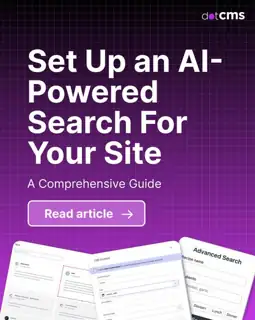 dotCMS Meta ad: Setting Up an AI-Powered Search for Your dotCMS Website