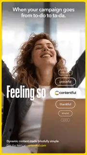 Contentful Meta ad: Dynamic content made blissfully simple