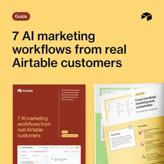 Airtable Meta ad: AI Marketing Workflows IRL