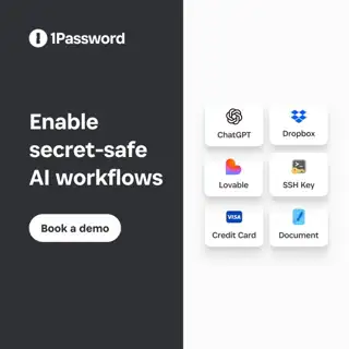 1Password Meta ad: Flexible (several images)