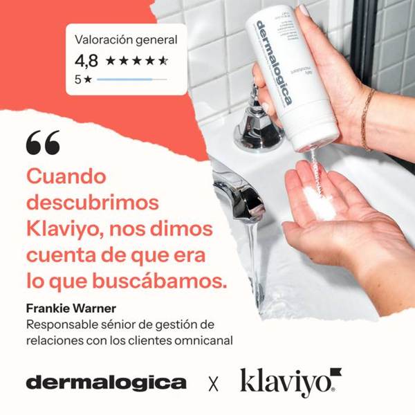 Klaviyo Meta ad: Dermalogica encontró lo que buscaba con Klaviyo.