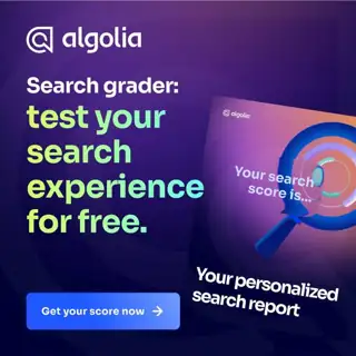Algolia Meta ad: Learn how to improve search from the experts.