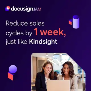 Docusign Meta ad: Reign in Sales Cycles with IAM
