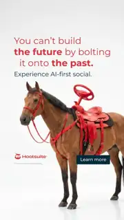 Hootsuite Meta ad: Flexible (several images)