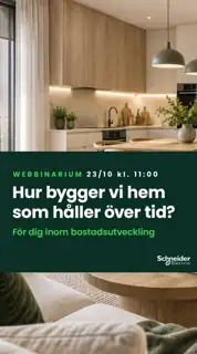 Schneider Electric Meta ad: Webbinarium: Det livssmarta hemmet