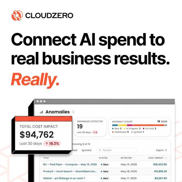 CloudZero Meta ad: See your AI spend in real time
