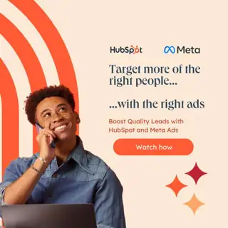 HubSpot Meta ad: Better leads, less spend.